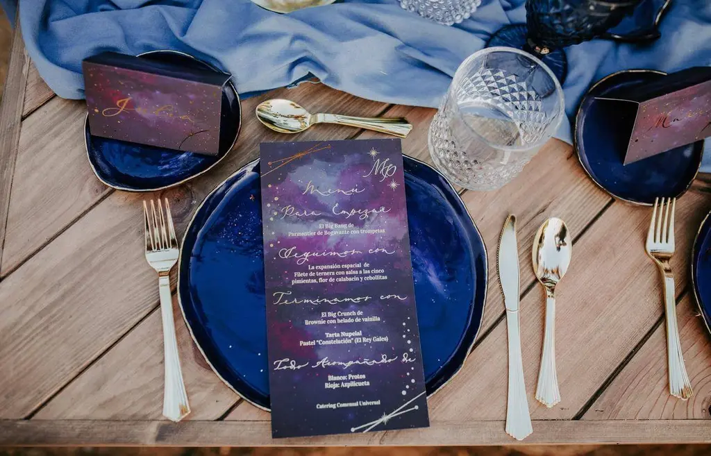 minuta de boda