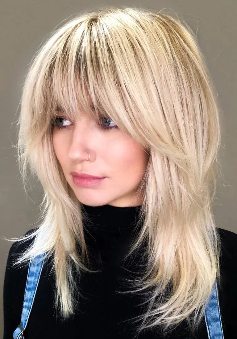 media melena de mujer