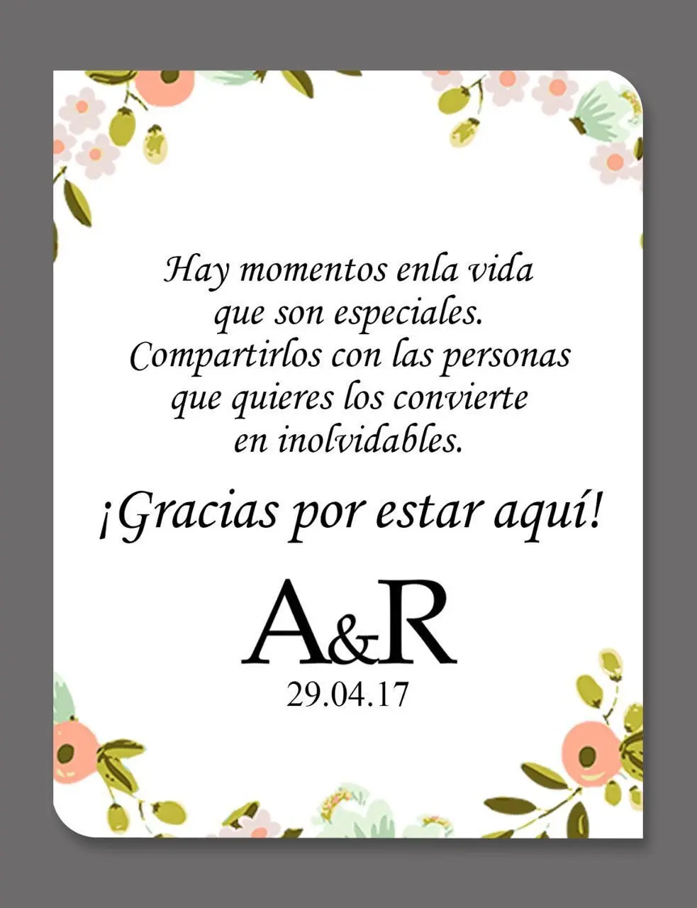 tarjetas de agradecimiento