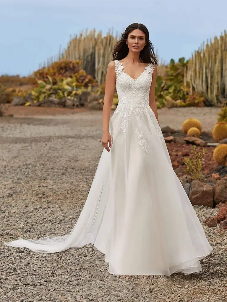 vestidos de novia para bajitas