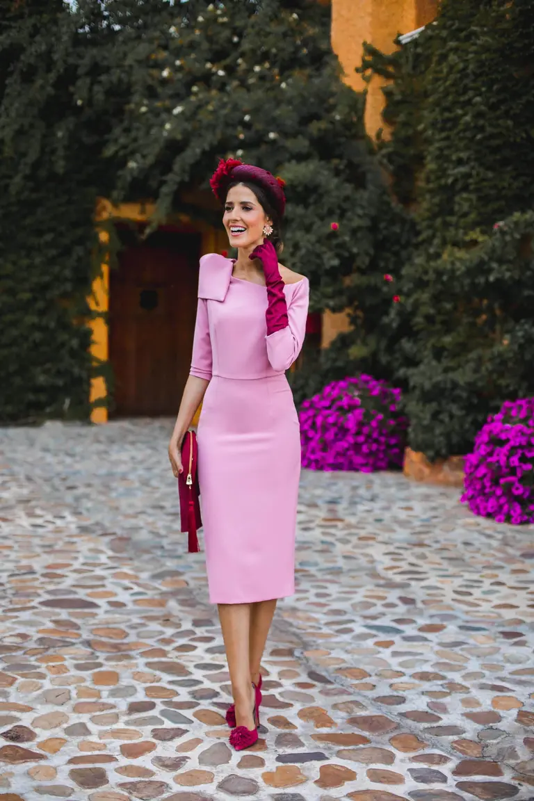 invitada de boda en invierno