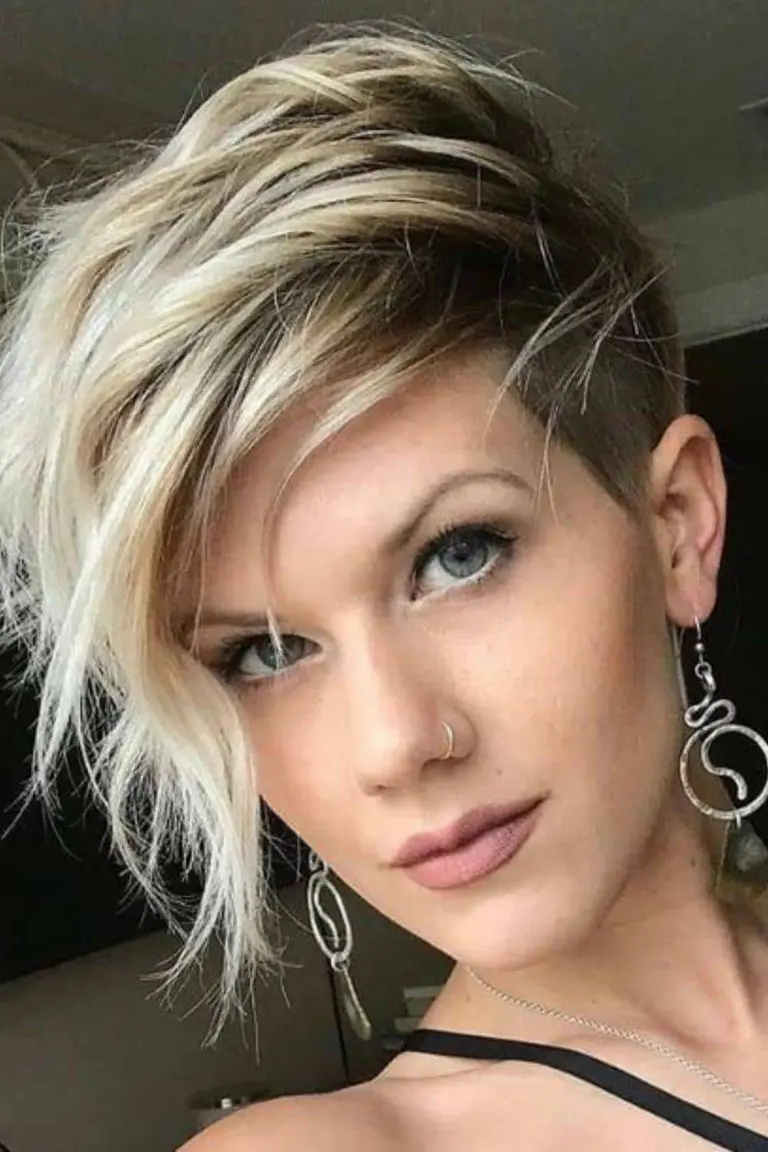 pelo corto con flequillo