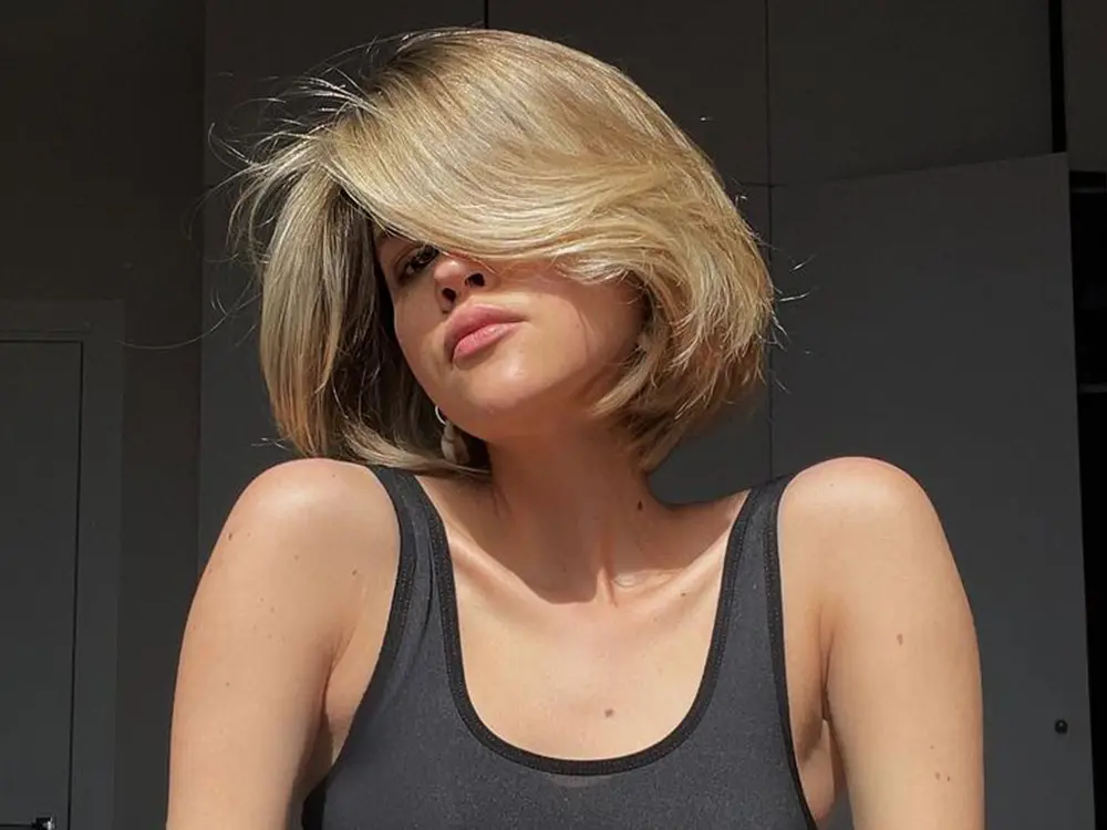 media melena de mujer