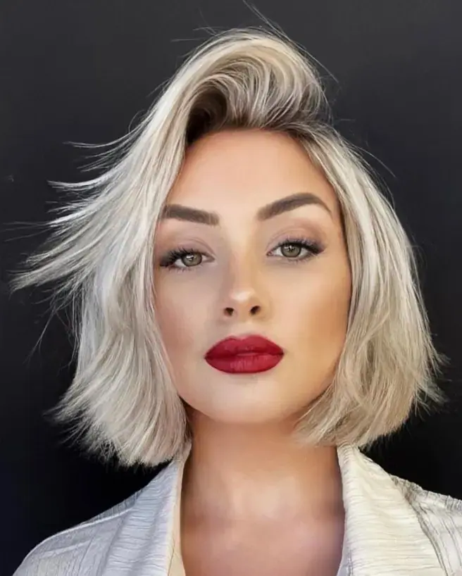 media melena de mujer