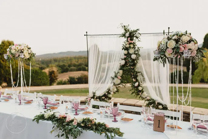 arco de flores para boda 