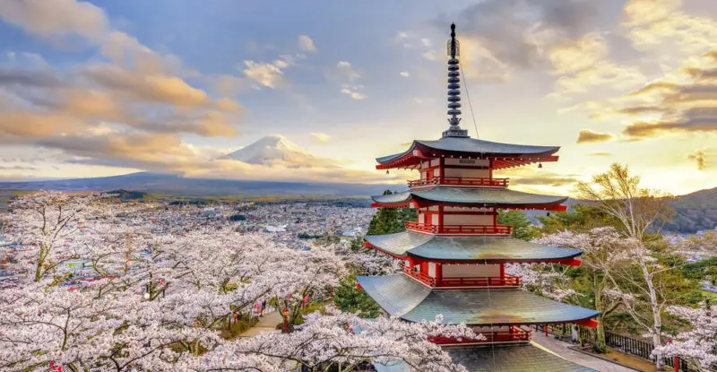 luna de miel en Japón