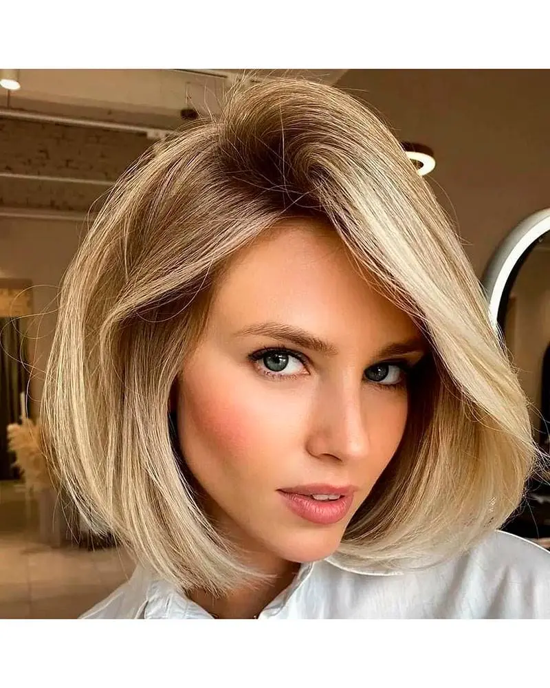 media melena de mujer