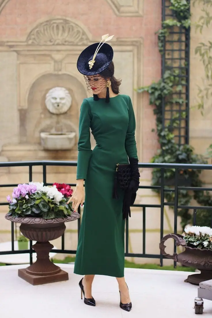 invitada de boda en invierno