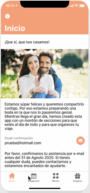 aplicaciones para bodas